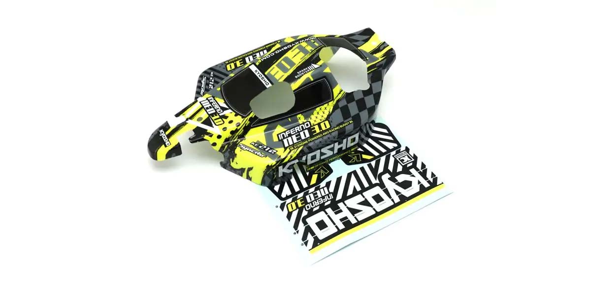 Kyosho - Bodyshell 1:8 Inferno NEO 3.0 Type 6 (Yellow) - K.IFB114YL BODYSHELL & DECO