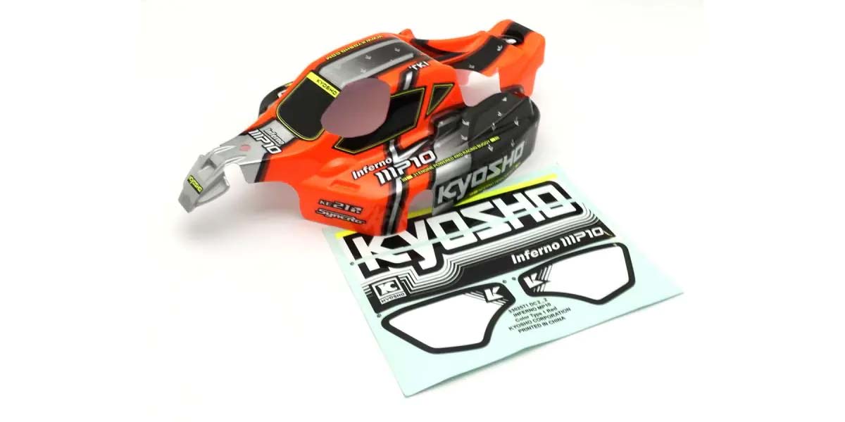 Kyosho - Bodyshell 1:8 Inferno MP10 Readyset - Orange - K.IFB119RD BODYSHELL & DECO