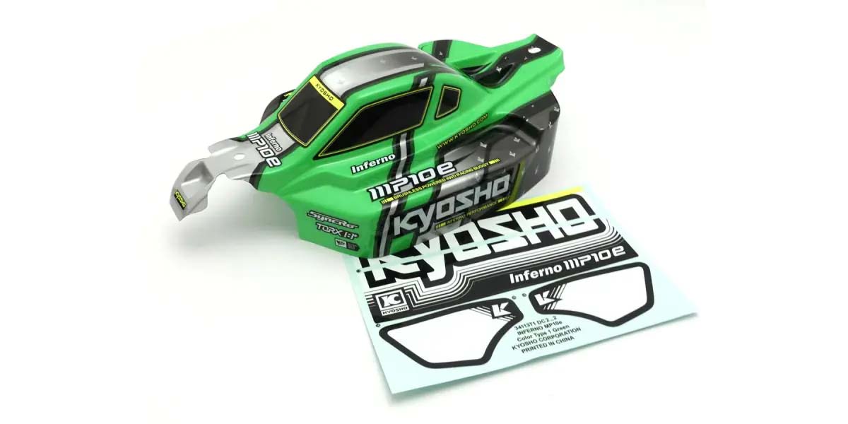 Kyosho - Bodyshell 1:8 Inferno MP10e Readyset - Green - K.IFB120GR BODYSHELL & DECO