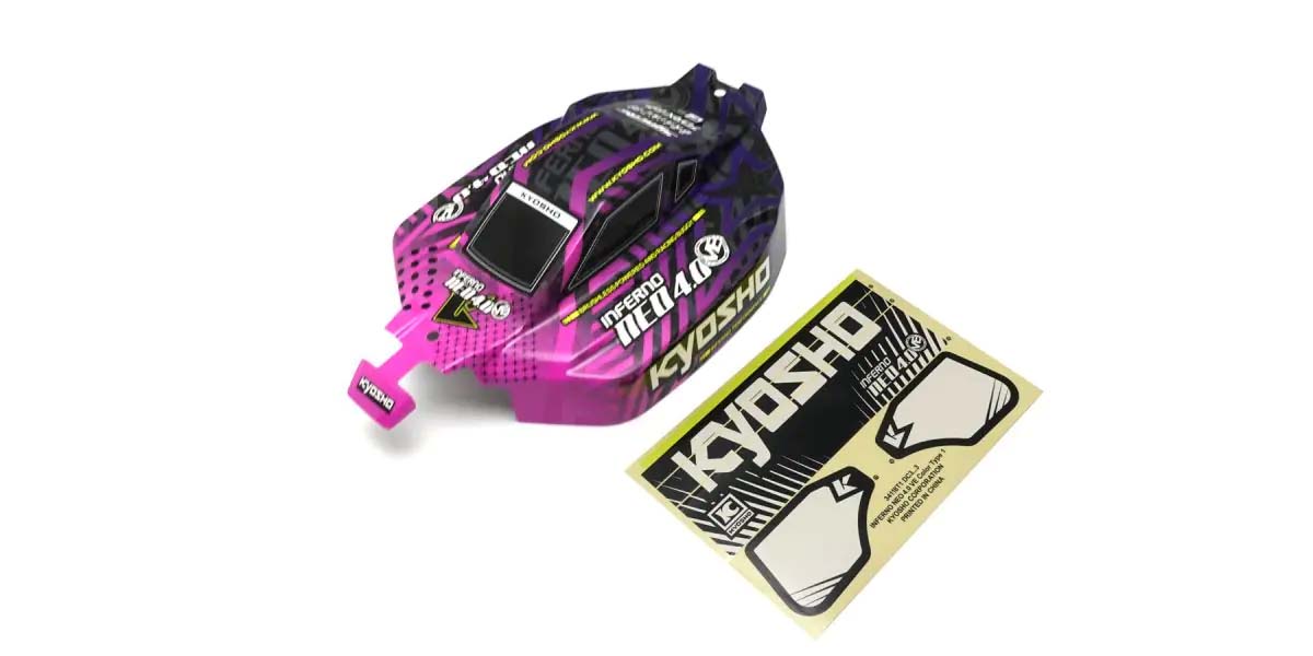 Kyosho - Bodyshell 1:8 Inferno NEO 4.0 VE Type.1 (Pink/Blue) - K.IFB122PB BODYSHELL & DECO
