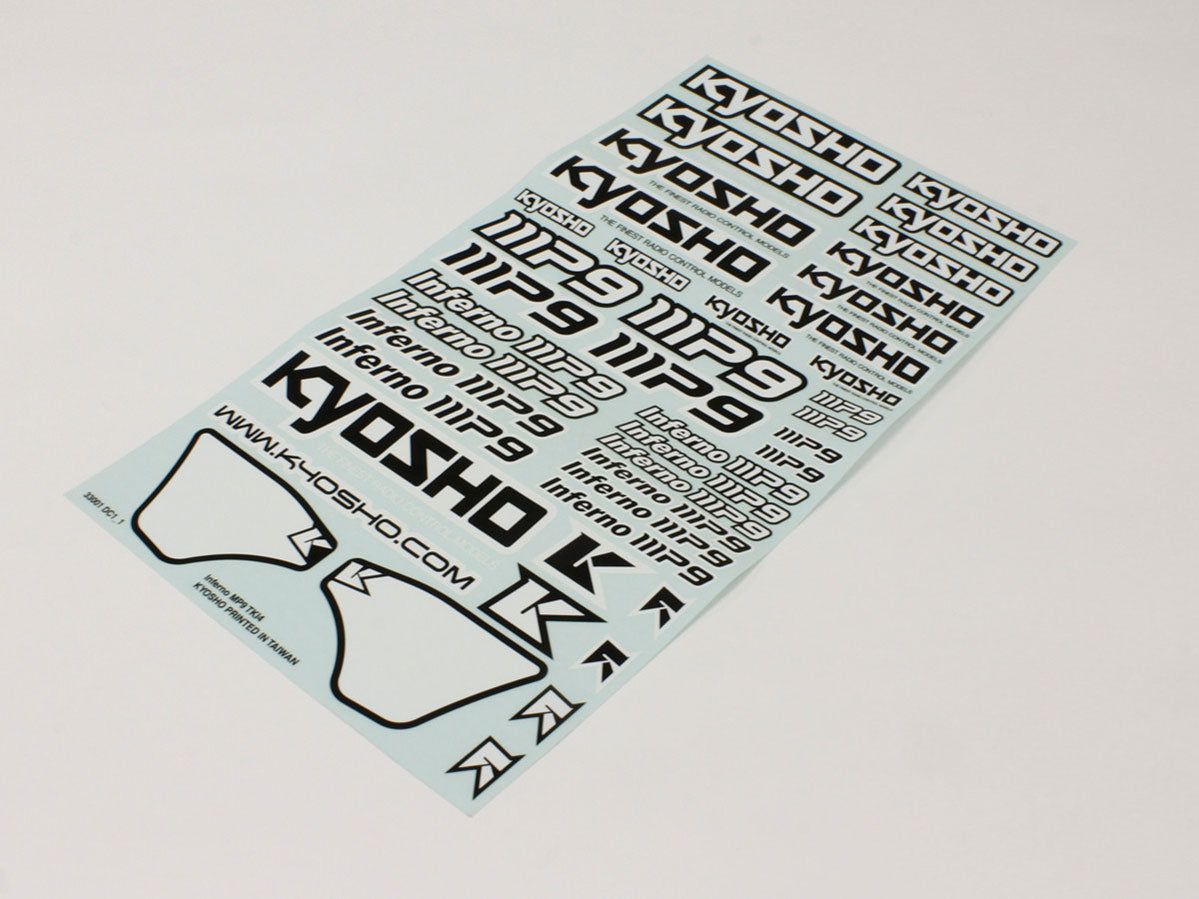Kyosho - Decal Sheet Inferno MP9 TKI4 - K.IFD403W BODYSHELL & DECO