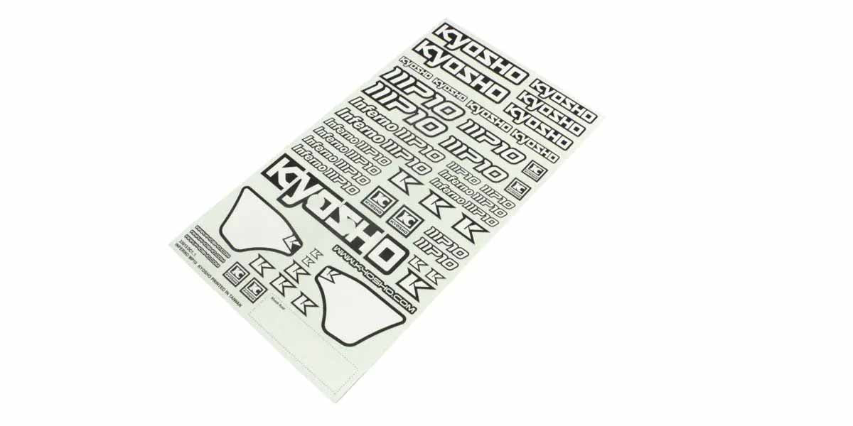 Kyosho - Inferno MP10 Decal Sheet - K.IFD411B BODYSHELL & DECO