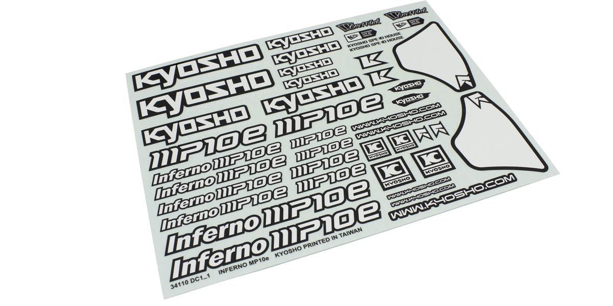 Kyosho - Decal Sheet Inferno MP10e - K.IFD503 BODYSHELL & DECO