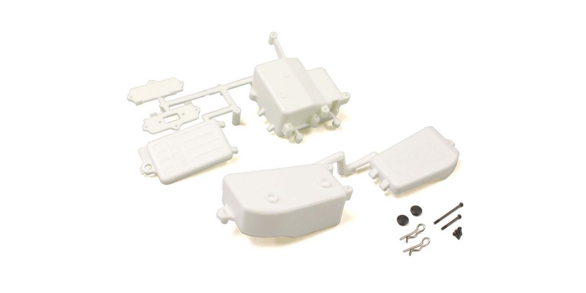 Kyosho - Receiver and Battery Box Inferno MP9-MP10 - White - K.IFF001WB 1:8 Parts Competition