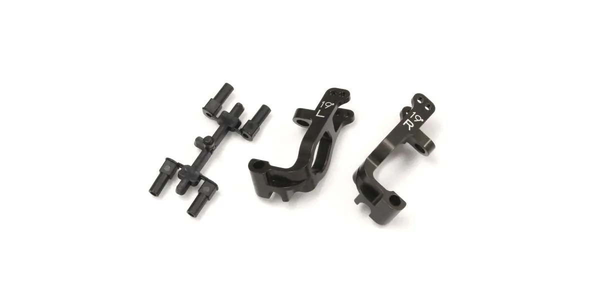 Kyosho - Front Hub Carrier Set Inferno MP9-MP10 Aluminium - 19 Deg. - K.IFW461C 1:8 Parts Competition