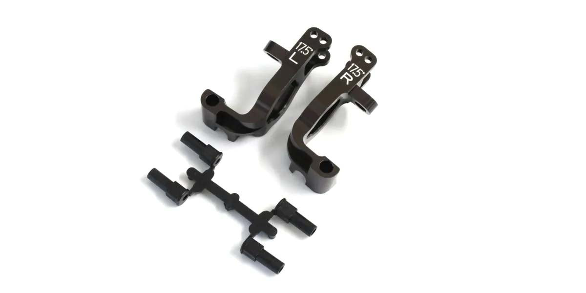 Kyosho - Front Hub Carrier Set Inferno MP9-MP10 Aluminium - 17.5 Deg. - K.IFW474B 1:8 Parts Competition