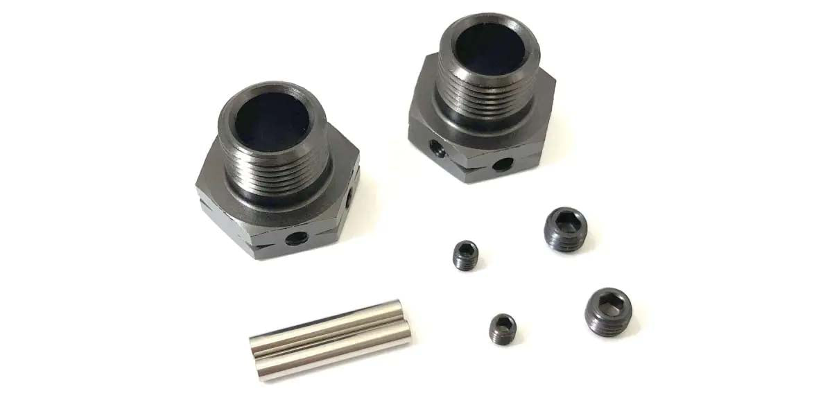 Kyosho - Inferno MP9-MP10 MP11 Wide Wheel Hub (2) Gun Metal - K.IFW625WB 1:8 Parts Competition