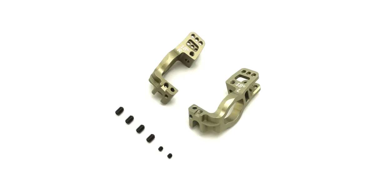 Kyosho - Aluminium Front Hub Carrier Set Inferno MP10 - KPI (18 Deg) - K.IFW645 1:8 Parts Competition