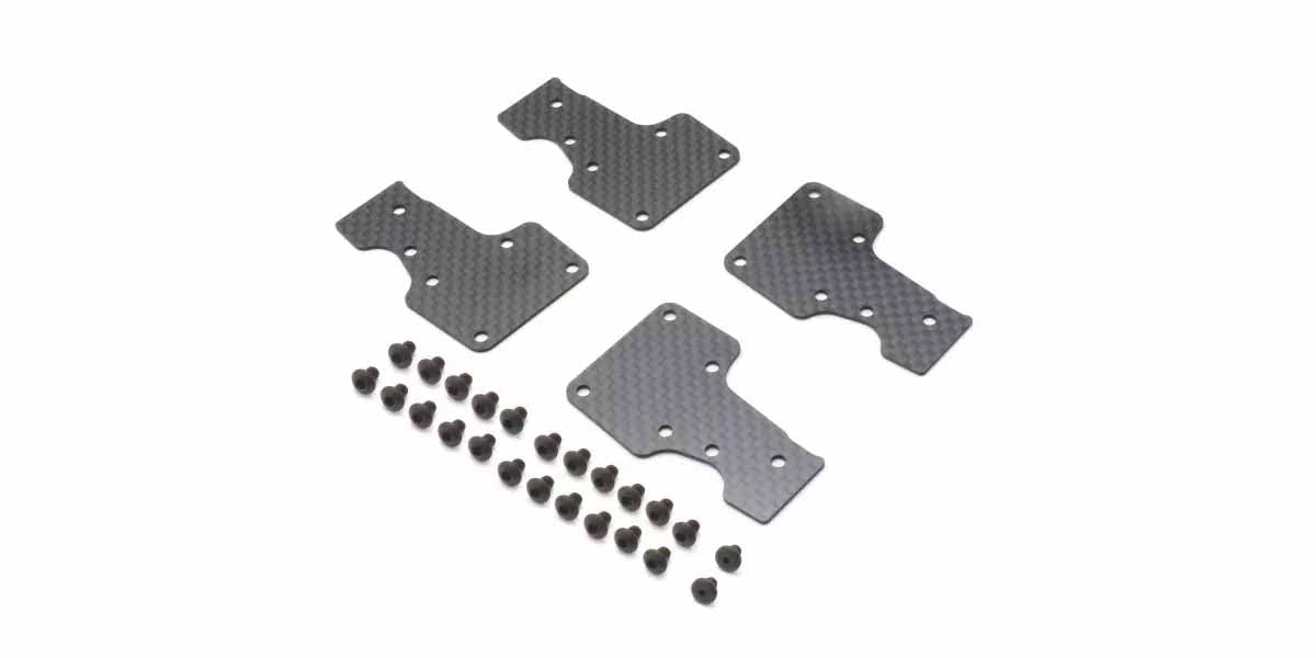 Kyosho - Inferno MP11 Carbon Rear Lower Sus Plate (4) - K.IFW706 1:8 Parts Competition