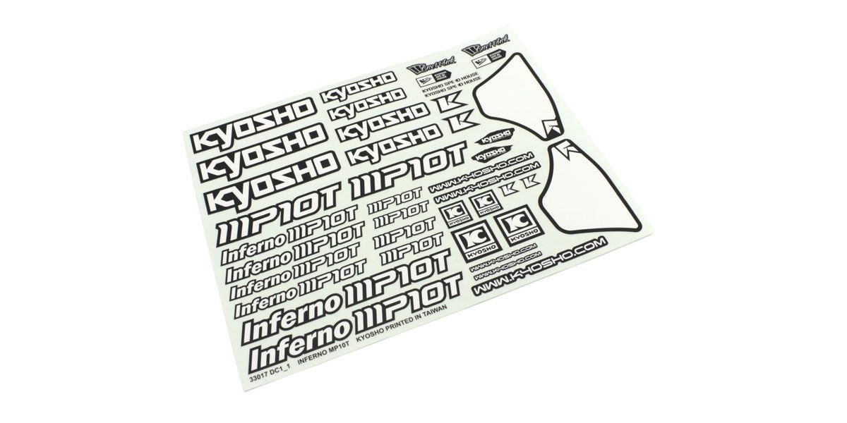 Kyosho - Decal Sheet Inferno MP10T - K.ISD102 BODYSHELL & DECO