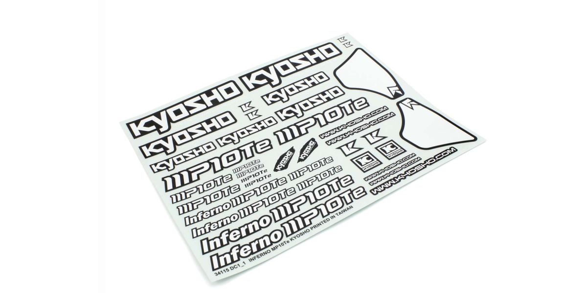 Kyosho - Decal Sheet Inferno MP10Te - K.ISD103 BODYSHELL & DECO