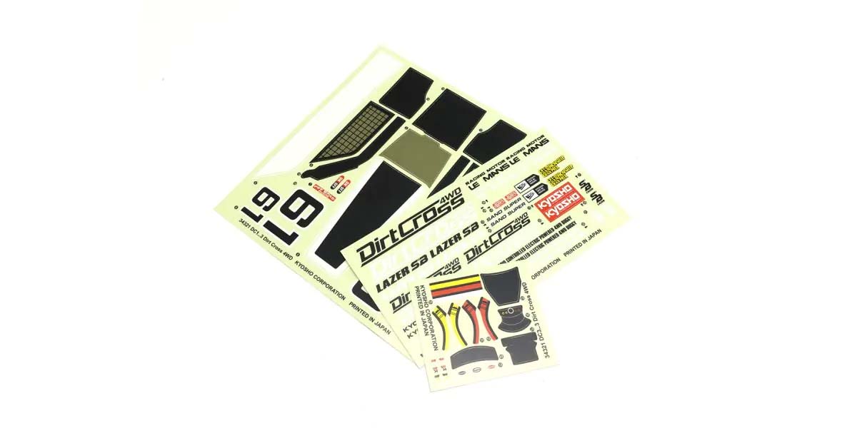 Kyosho - Decal EP Lazer SB DirtCross - K.LAD04 BODYSHELL & DECO