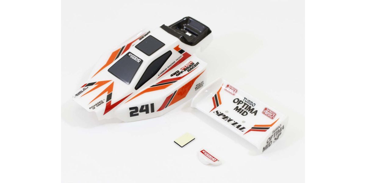 Kyosho - Clear Mini-Z Buggy Turbo Optima Mid SP Body Set - K.MBB09 MINI R/C AUTOSCALE & BODYSHEL