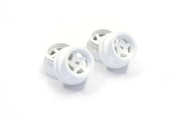Kyosho - Mini-Z Buggy Optima White Wheel Set (4) - K.MBH001W MINI R/C WHEELS & TYRES