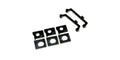 Kyosho - Tie Rods and Motor Plate Set Mini-Z FWD - K.MD306B MINI-Z RACER