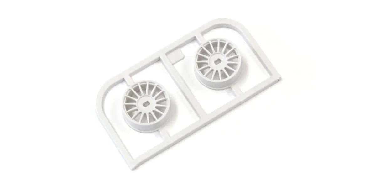 Kyosho - Wheel Set Mini-Z AWD Narrow 0 Offset (2) White - K.MDH100W-N0B MINI R/C WHEELS & TYRES