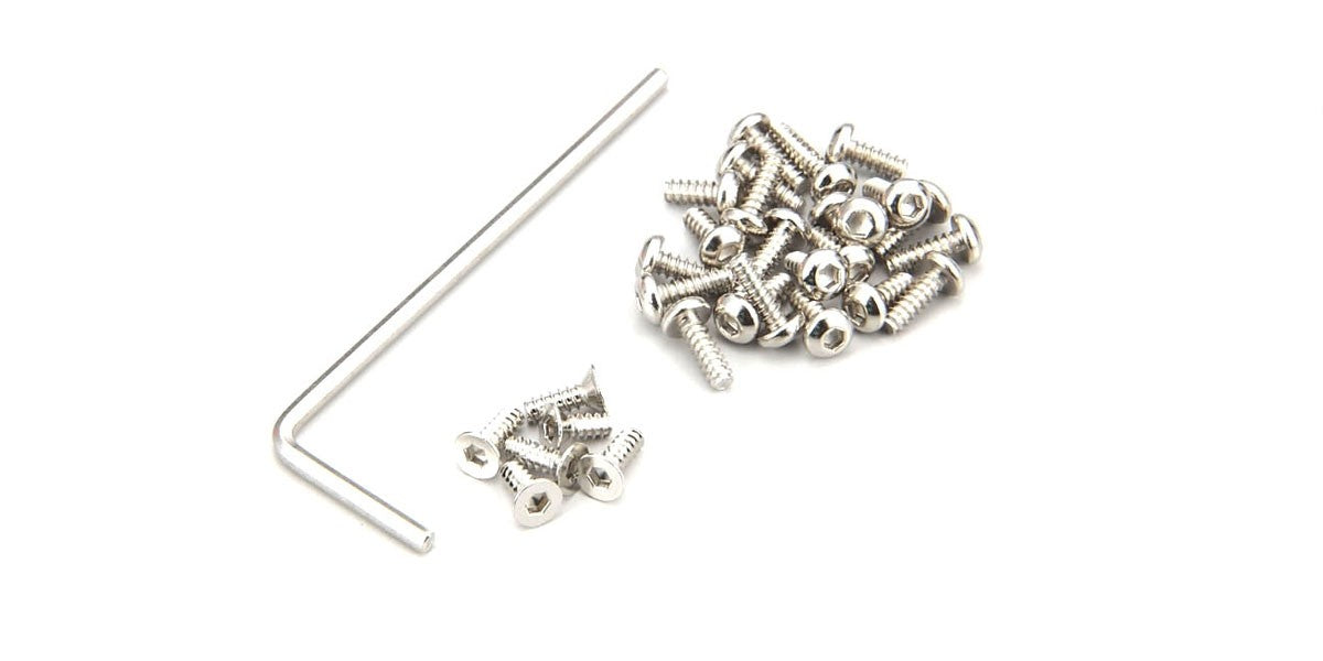 Kyosho - Screw Set Mini-Z AWD - Button Hex (Nickel) - K.MDW020 MINI-Z RACER