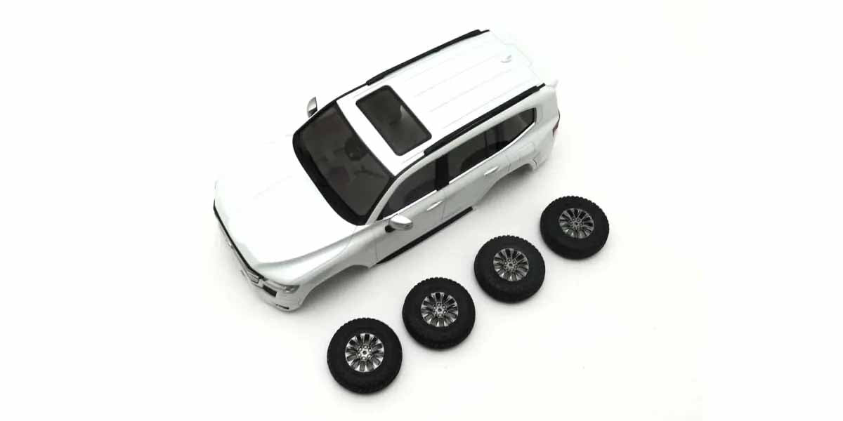 Kyosho - Bodyshell Toyota Land Cruiser 300 White Mini-Z 4X4 MX01 - K.MXBT12PW MINI R/C AUTOSCALE & BODYSHEL