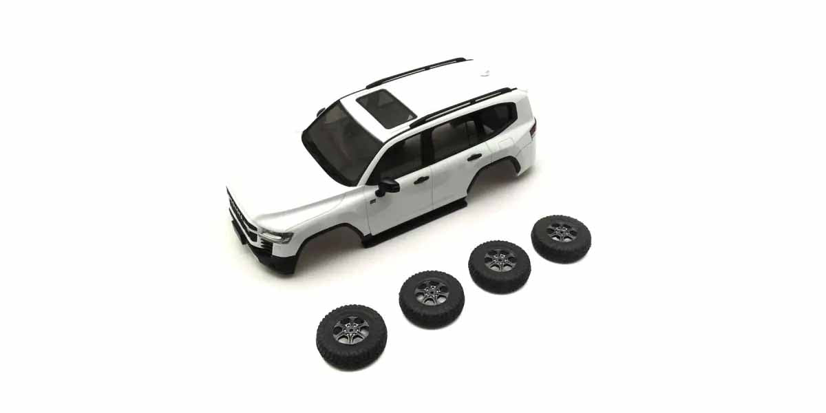 Kyosho - Bodyshell Toyota Land Cruiser 300 GR Sport White Mini-Z 4X4 MX01 - K.MXBT13PW MINI R/C AUTOSCALE & BODYSHEL