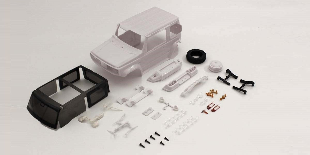 Kyosho - Bodyshell Suzuki Jimny Sierra Mini-Z 4X4 MX01 (White Body) - K.MXN03 MINI R/C AUTOSCALE & BODYSHEL