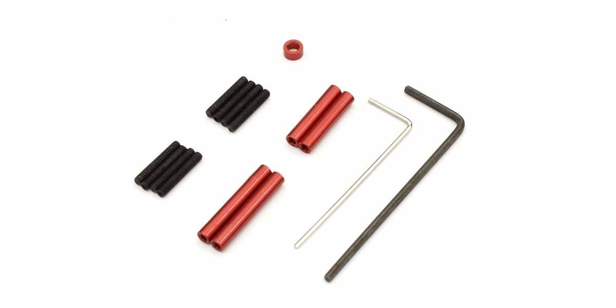 Kyosho - Aluminium red anodized Link Rod Set Mini-Z 4X4 MX01- WB 110mm - K.MXW001R MINI-Z 4x4