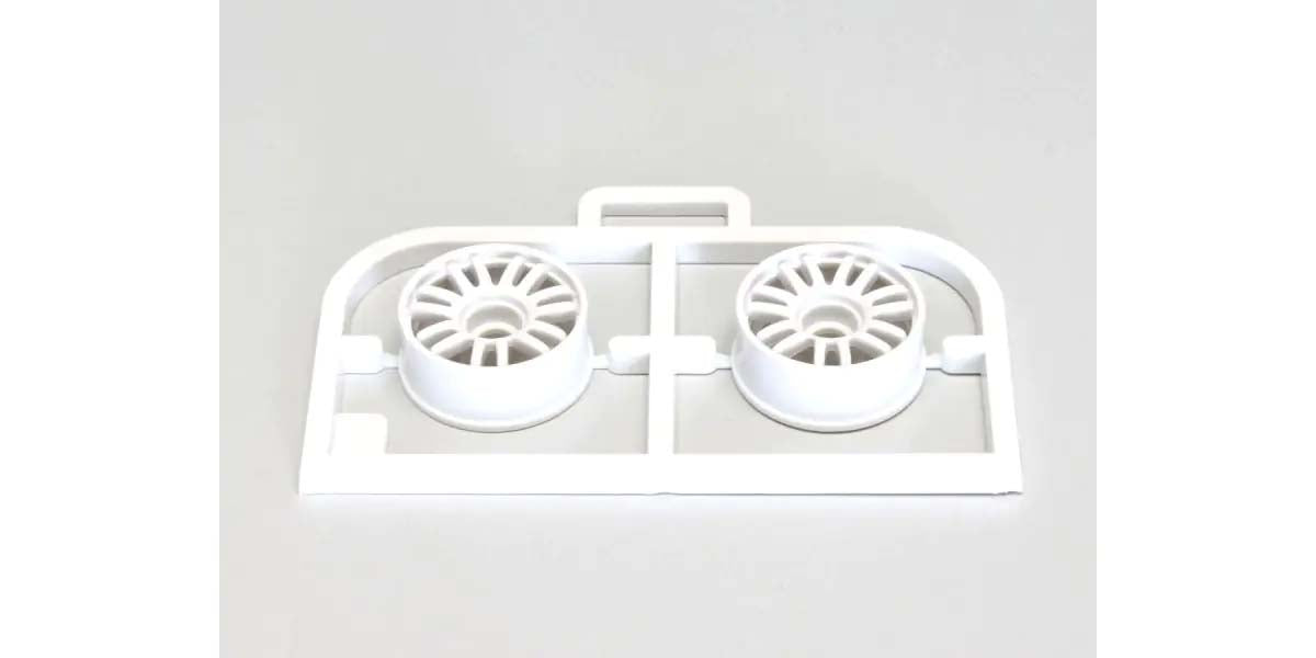 Kyosho - Wheels Set RE30 Mini-Z MR03 Narrow-Offset 0 (2) White - K.MZH131W-N0B MINI R/C WHEELS & TYRES