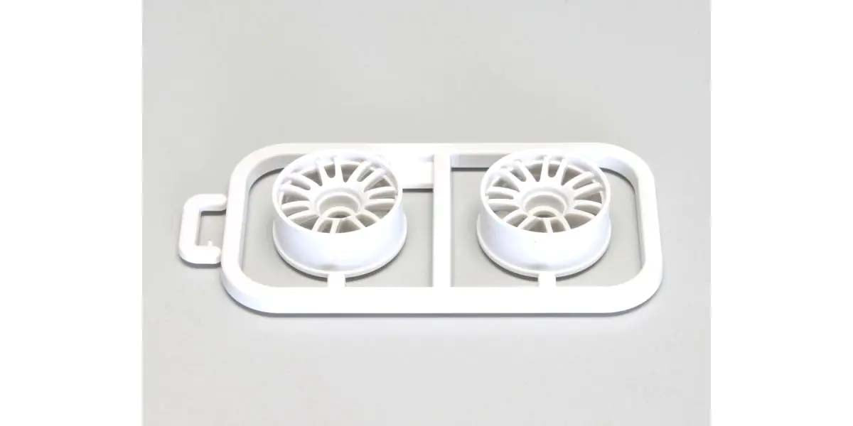 Kyosho - Wheels Set RE30 Mini-Z MR03 Narrow-Offset 1.0 (2) White - K.MZH131W-N1B MINI R/C WHEELS & TYRES