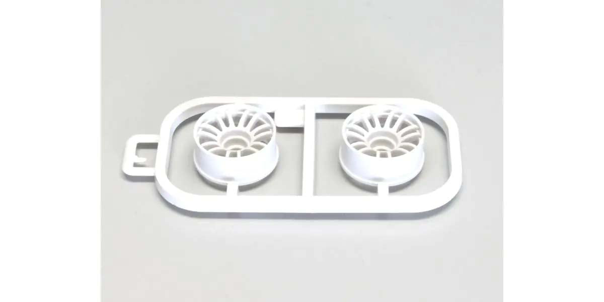 Kyosho - Wheels Set RE30 Mini-Z MR03 Narrow-Offset 2.5 (2) White - K.MZH131W-N25B MINI R/C WHEELS & TYRES