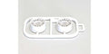 Kyosho - Wheels Set RE30 Mini-Z MR03 Wide-Offset 1.0 (2) White - K.MZH131W-W1B MINI R/C WHEELS & TYRES