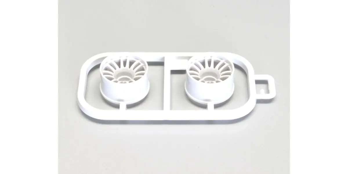 Kyosho - Wheels Set Mini-Z MR03 Wide-Offset 3.0 (2) White - K.MZH131W-W3B MINI R/C WHEELS & TYRES