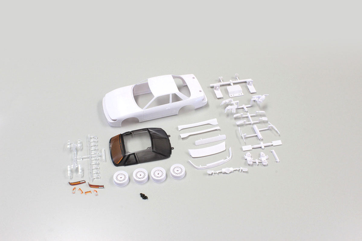 Kyosho - Bodyshell Nissan Silvia S13 Mini-Z + 4WD Rims (White Body) - K.MZN178 MINI R/C AUTOSCALE & BODYSHEL