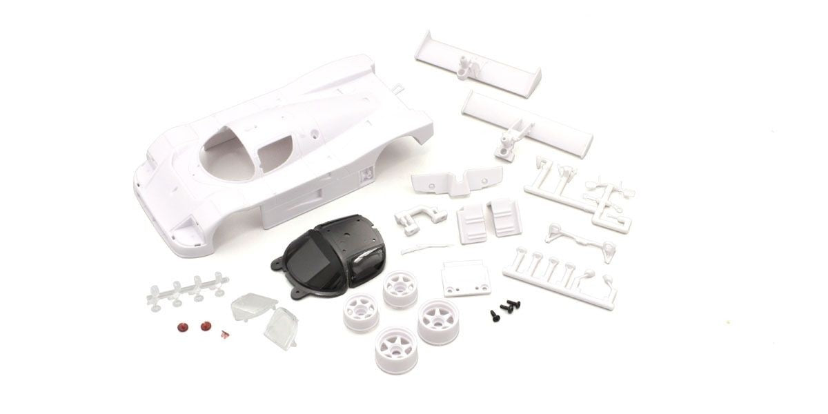 Kyosho - Bodyshell Sauber Mercedes C9 Mini-Z + 2WD Rims (White Body) - K.MZN193 MINI R/C AUTOSCALE & BODYSHEL