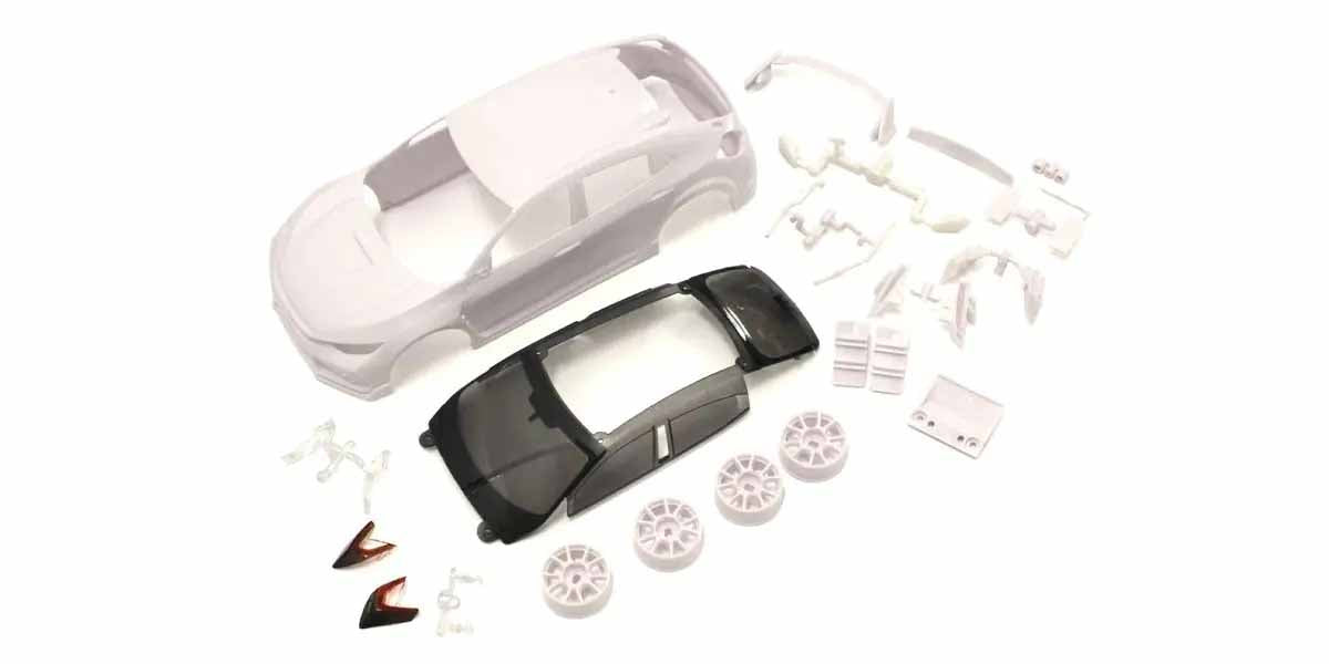 Kyosho - Bodyshell Honda Civic Mini-Z + 4WD Rims (White Body) - K.MZN194 MINI R/C AUTOSCALE & BODYSHEL