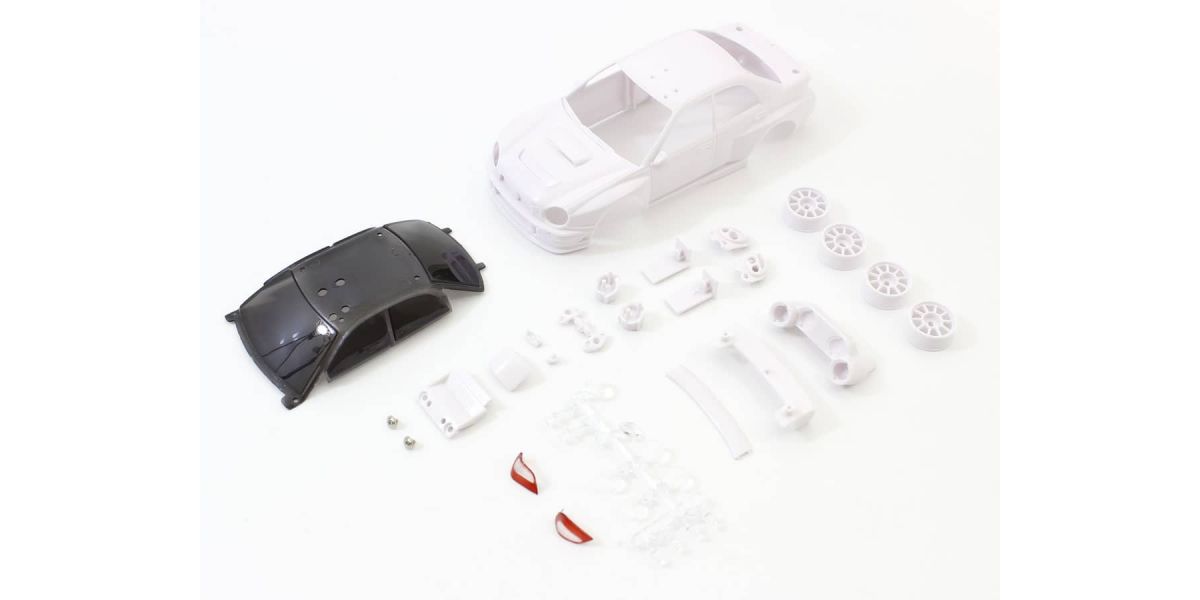 Kyosho - Bodyshell Subaru Impreza WRC 2002 Mini-Z + 4WD Rims (White Body) - K.MZN200 MINI R/C AUTOSCALE & BODYSHEL