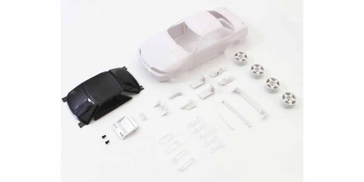 Kyosho - Bodyshell Skyline GT-R R32 Gr.A Mini-Z + 4WD Rims (White Body) - K.MZN201 MINI R/C AUTOSCALE & BODYSHEL