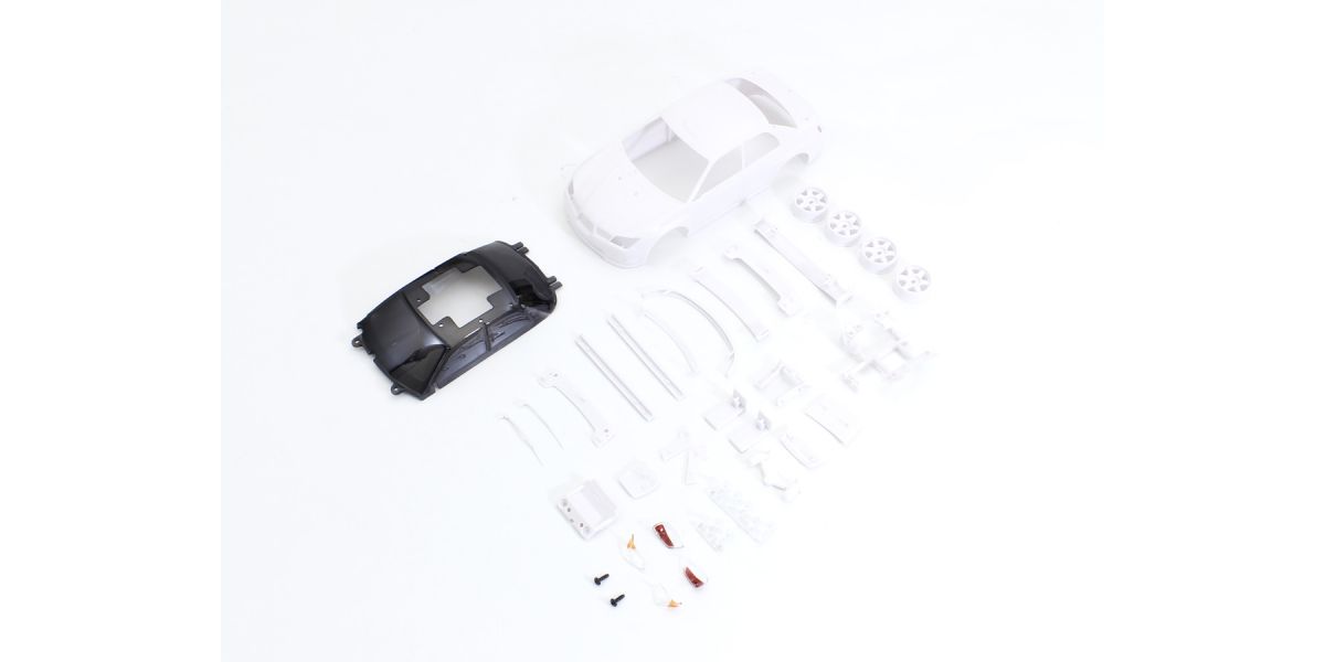 Kyosho - Bodyshell Subaru Impreza WRX Mini-Z + 4WD Rims (White Body) - K.MZN205 MINI R/C AUTOSCALE & BODYSHEL