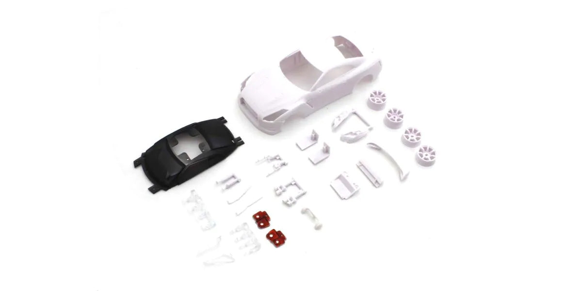 Kyosho - Bodyshell Nissan Skyline GT-R R35 Mini-Z + AWD Rims (White Body) - K.MZN210 MINI R/C AUTOSCALE & BODYSHEL