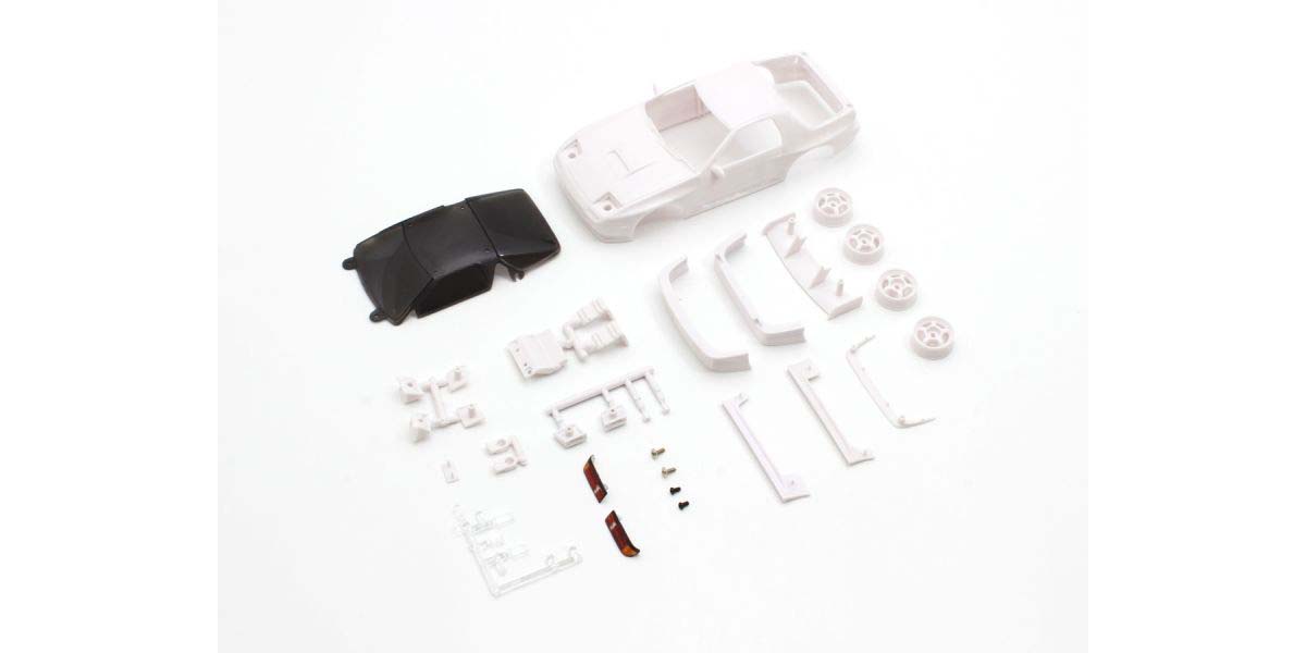 Kyosho - Bodyshell Mazda Savanna RX-7 FC3S Mini-Z + 4WD Rims (White Body) - K.MZN213 MINI R/C AUTOSCALE & BODYSHEL