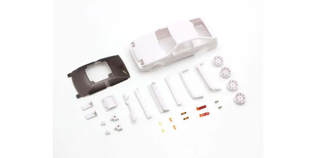Kyosho - Bodyshell Toyota Trueno AE86 Mini-Z + 4WD Rims (White Body) - K.MZN214 MINI R/C AUTOSCALE & BODYSHEL