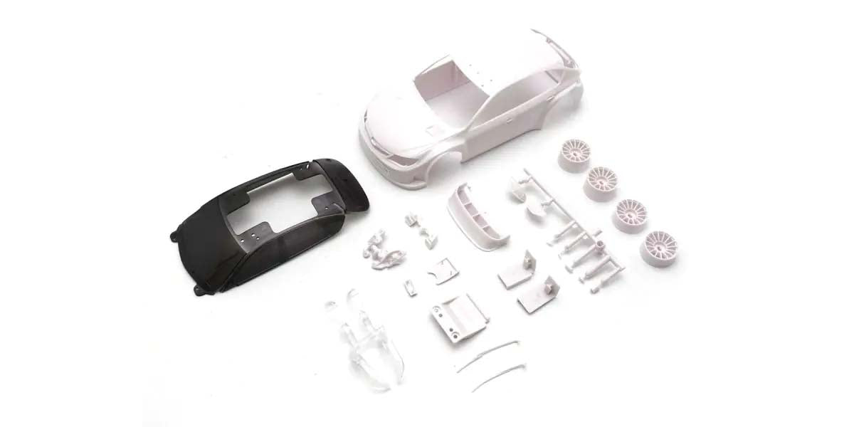 Kyosho - Bodyshell Subaru Impreza WRC 2008 Mini-Z + 4WD Rims (White Body) - K.MZN221 MINI R/C AUTOSCALE & BODYSHEL