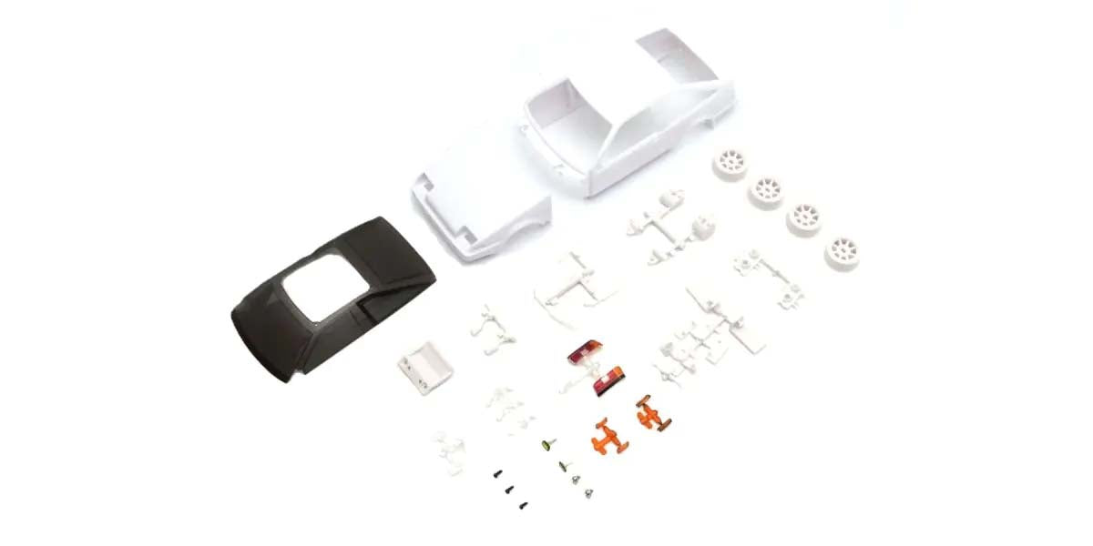 Kyosho - Bodyshell Toyota Trueno AE86 Mini-Z + 4WD Rims (White Body) - K.MZN226 MINI R/C AUTOSCALE & BODYSHEL