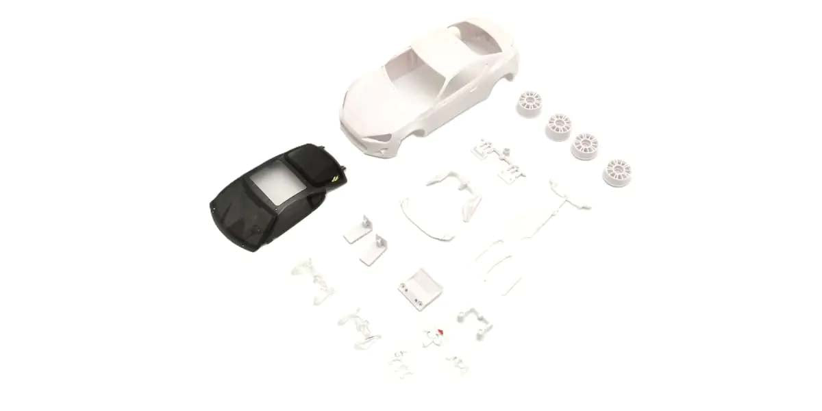 Kyosho - Bodyshell Toyota 86 Mini-Z + 4WD Rims (White Body) - K.MZN231 MINI R/C AUTOSCALE & BODYSHEL