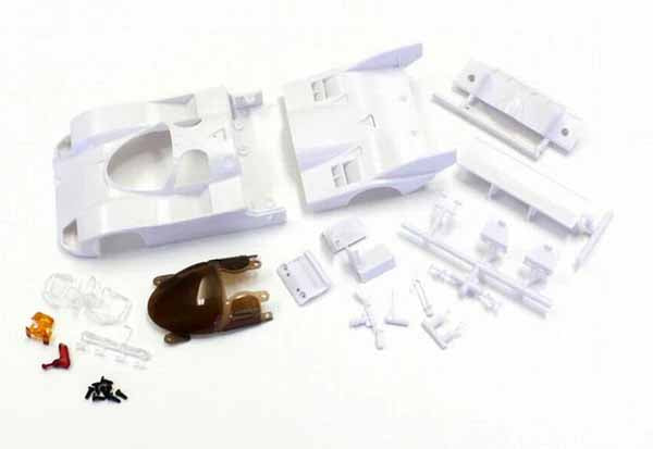 Kyosho - Mini-Z Porsche 962 C Coupe LH White Body Set + 2WD Rims - K.MZN233 MINI R/C AUTOSCALE & BODYSHEL