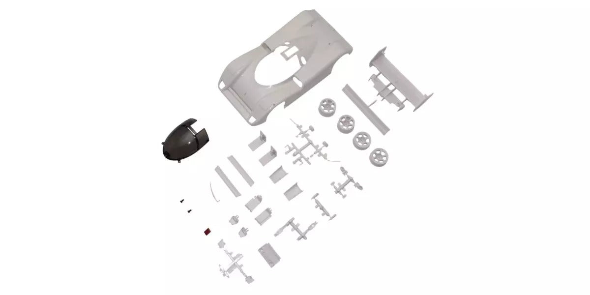 Kyosho - Mini-Z Jaguar XJR-14 White Body Set + 2WD Rims - K.MZN239 MINI R/C AUTOSCALE & BODYSHEL