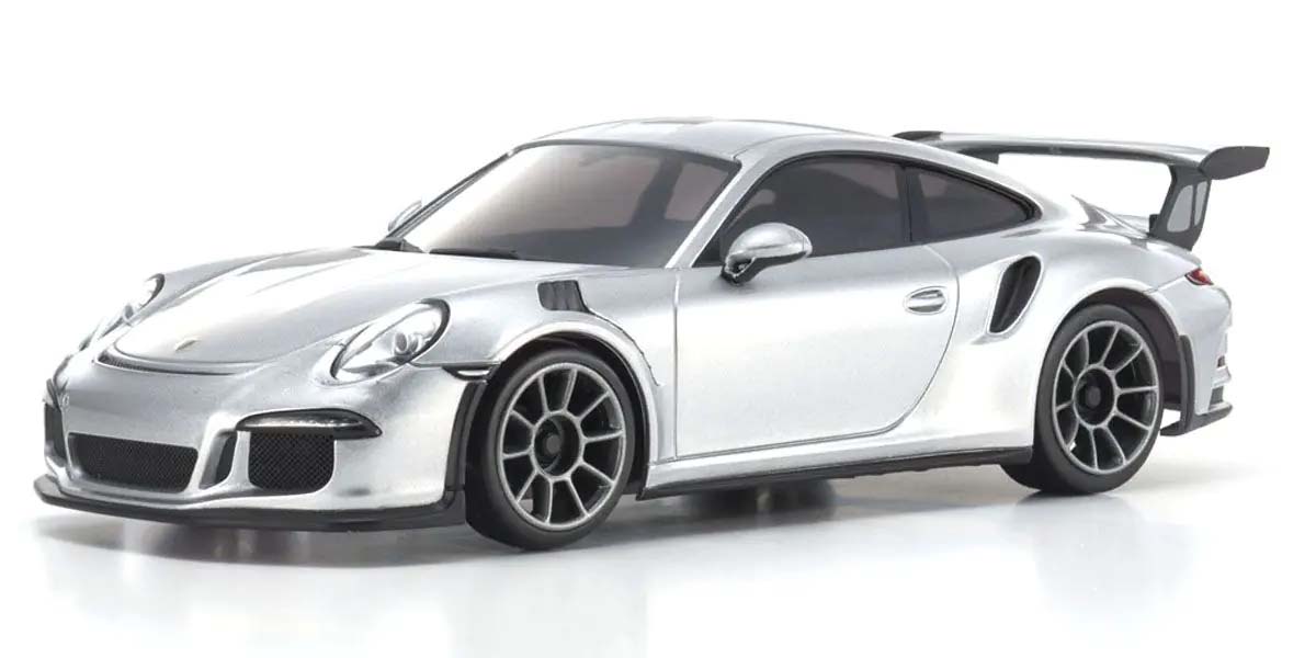 Kyosho - Autoscale Mini-Z Porsche 911 GT3 RS Silver (N-RM) - K.MZP159S MINI R/C AUTOSCALE & BODYSHEL