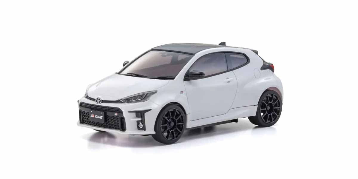 Kyosho - Autoscale Mini-Z Toyota Yaris White (N-HM) - K.MZP160PW MINI R/C AUTOSCALE & BODYSHEL
