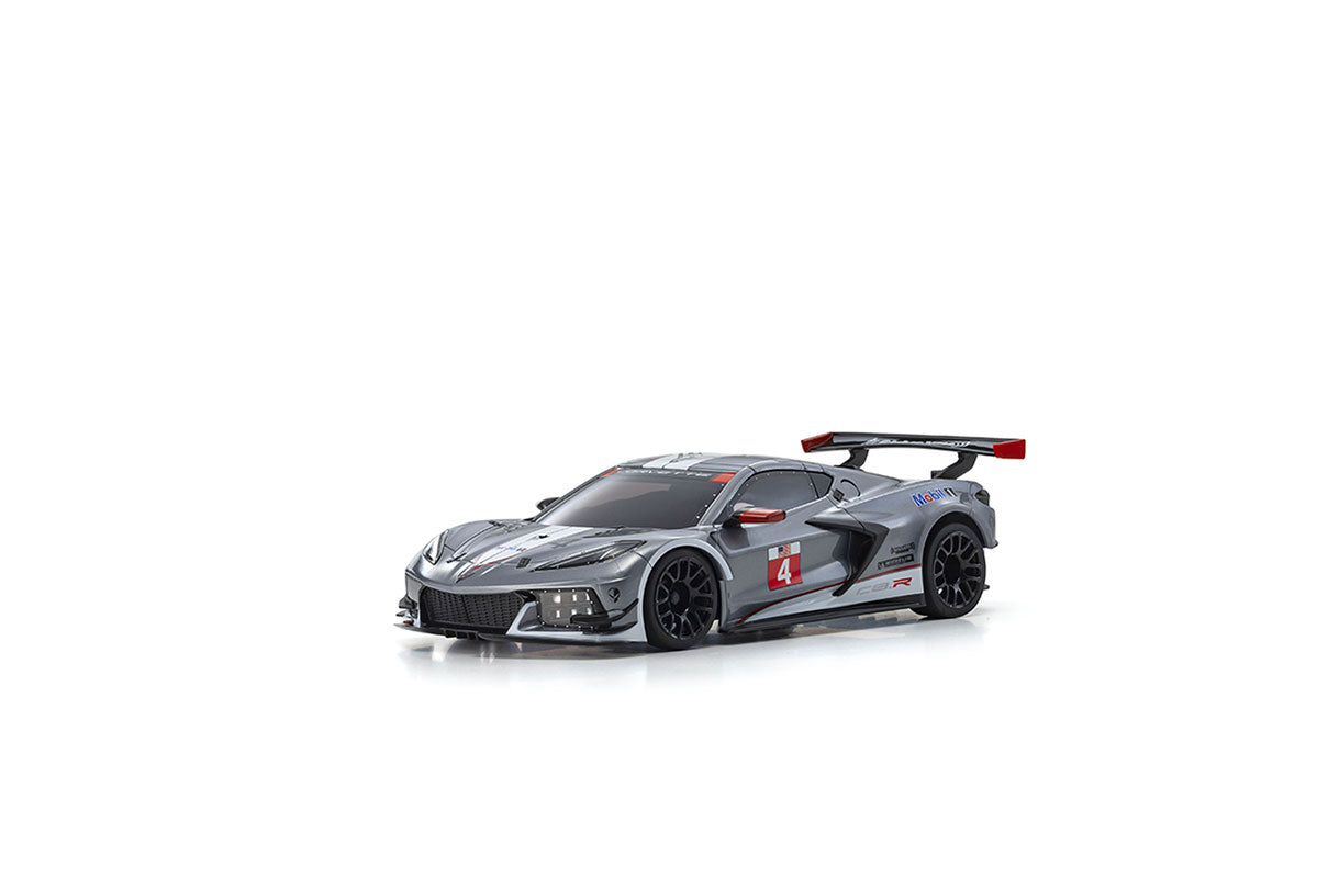 Kyosho - Autoscale Mini-Z Chevrolet Corvette C8R Gun Metal/White (W-MM) - K.MZP244GMW MINI R/C AUTOSCALE & BODYSHEL