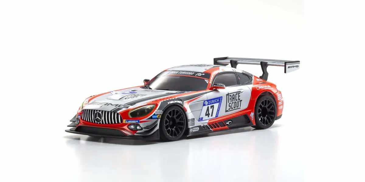 Kyosho - Autoscale Mini-Z Mercedes AMG GT3 No47 Nurburgring 2018 (W-MM) - K.MZP257FRS MINI R/C AUTOSCALE & BODYSHEL