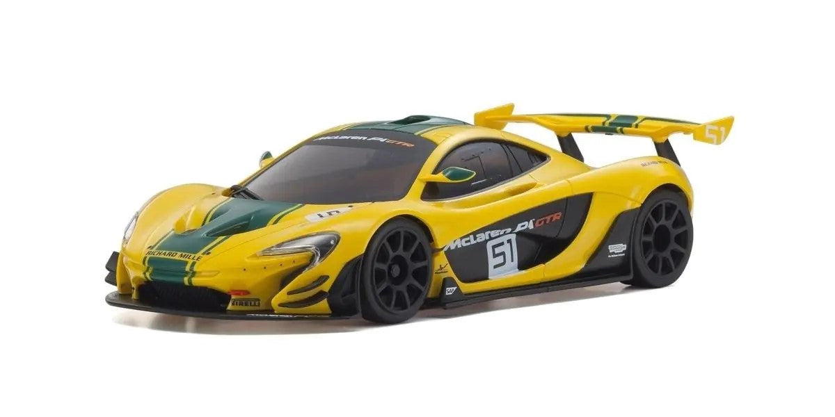 Kyosho - Autoscale Mini-Z McLaren P1 GTR Yellow/Green (W-MM) - K.MZP260YG MINI R/C AUTOSCALE & BODYSHEL