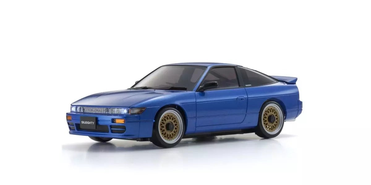 Kyosho - Autoscale Mini-Z Nissan Sileighty Blue (MA020N-M) - K.MZP489BL MINI R/C AUTOSCALE & BODYSHEL